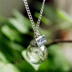Load image into Gallery viewer, Make A Wish DANDELION Glass Pendant Necklace
