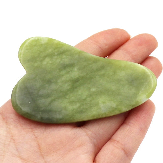 Natural Crystal Jade Stone Guasha Facial Massager
