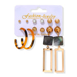 Load image into Gallery viewer, Women&#39;s Earrings Set Tassel Pearl Earrings For Women Bohemian Fashion Jewelry 2020 Geometric kolczyki Hoop Earings
